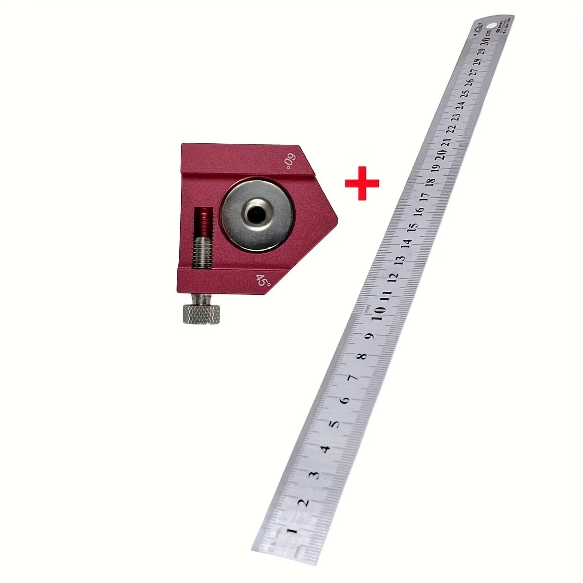 Escuadra de carpintero 0-300 mm con escalas grabadas