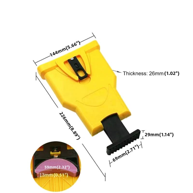 Afilador de cadenas para motosierra para barras de 14-20 pulgadas