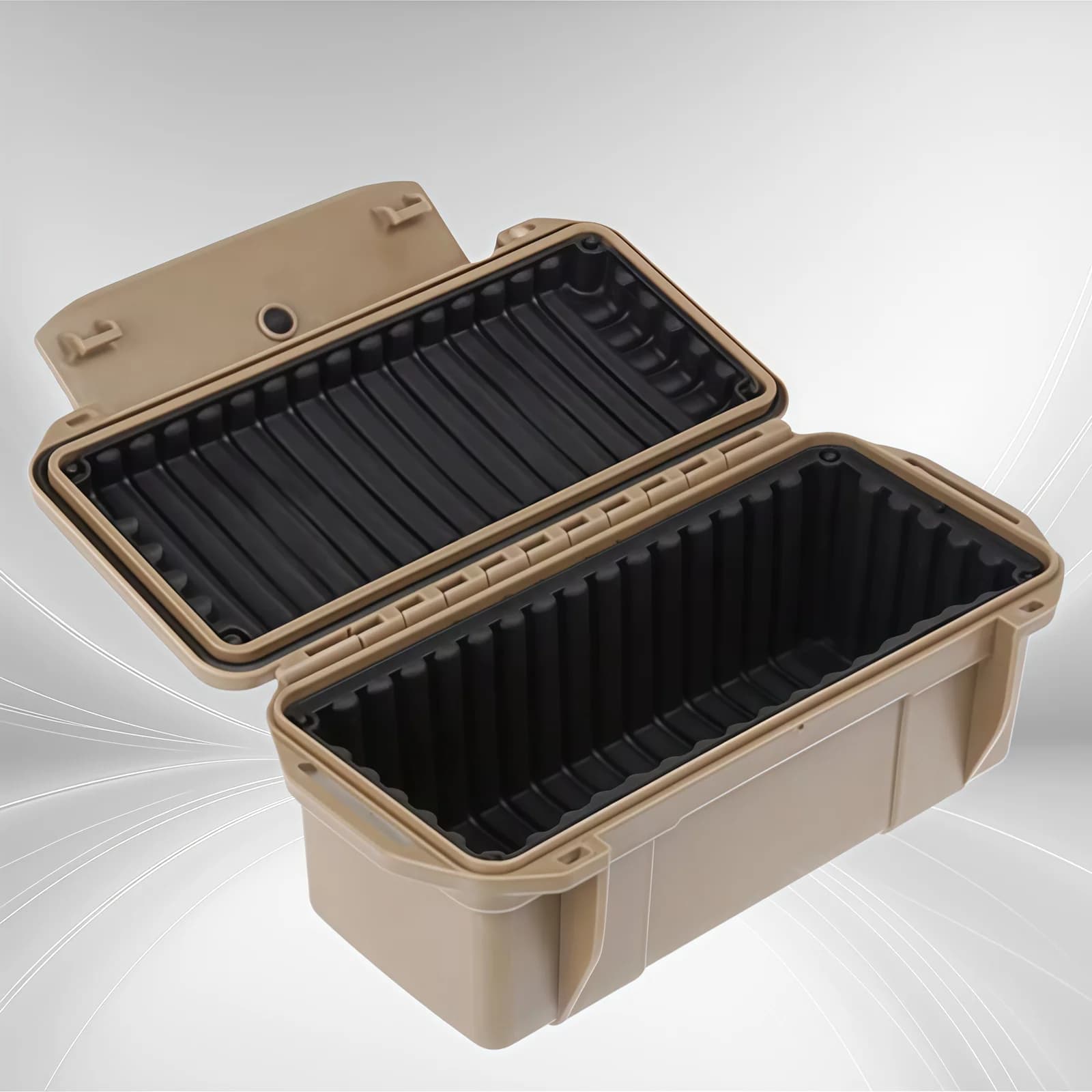 Caja de almacenamiento impermeable y resistente a golpes para supervivencia al aire libre