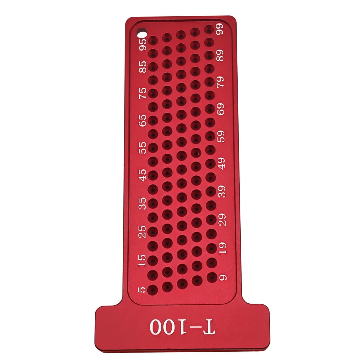 Regla T de precisión de 100 mm con escala métrica