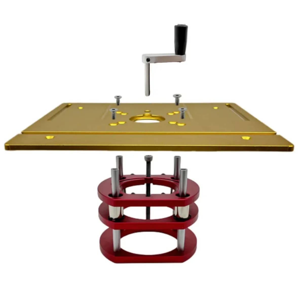 Kit de Elevación para Placa de Inserción de Mesa Fresadora, Aluminio, 65mm
