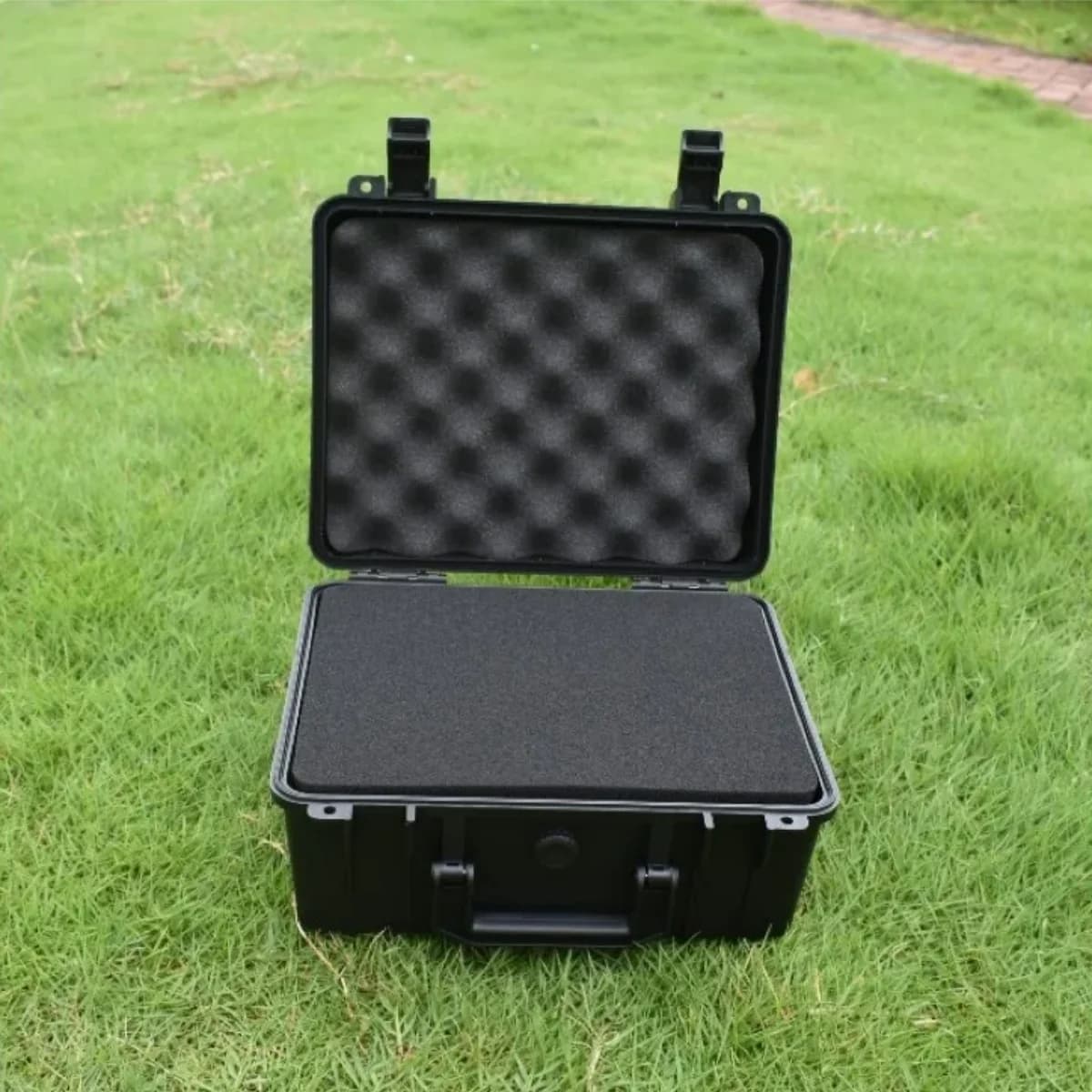 Caja de almacenamiento de herramientas rígida impermeable y resistente a impactos