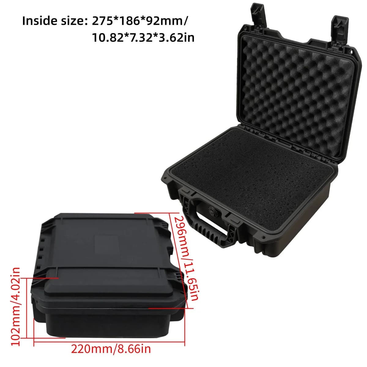 Maletín rígido impermeable con espuma personalizable