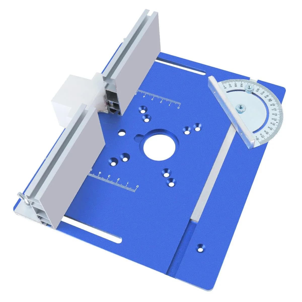Placa de inserción y kit de elevación para mesa fresadora en aluminio