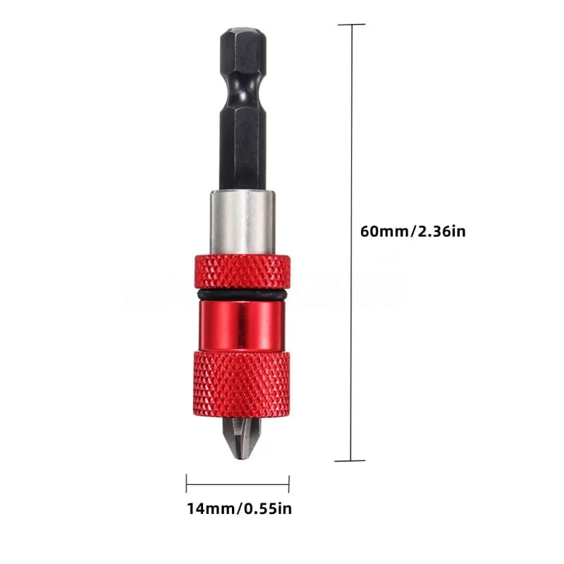 Extensión de Punta de Destornillador Hexagonal Magnética Ajustable de 60mm