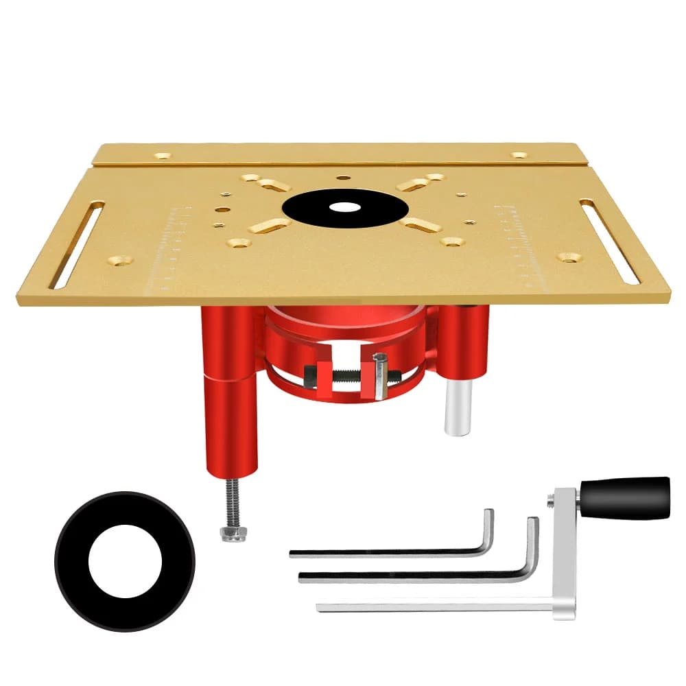 Sistema de elevación de fresadora de precisión en aluminio con placa insertable